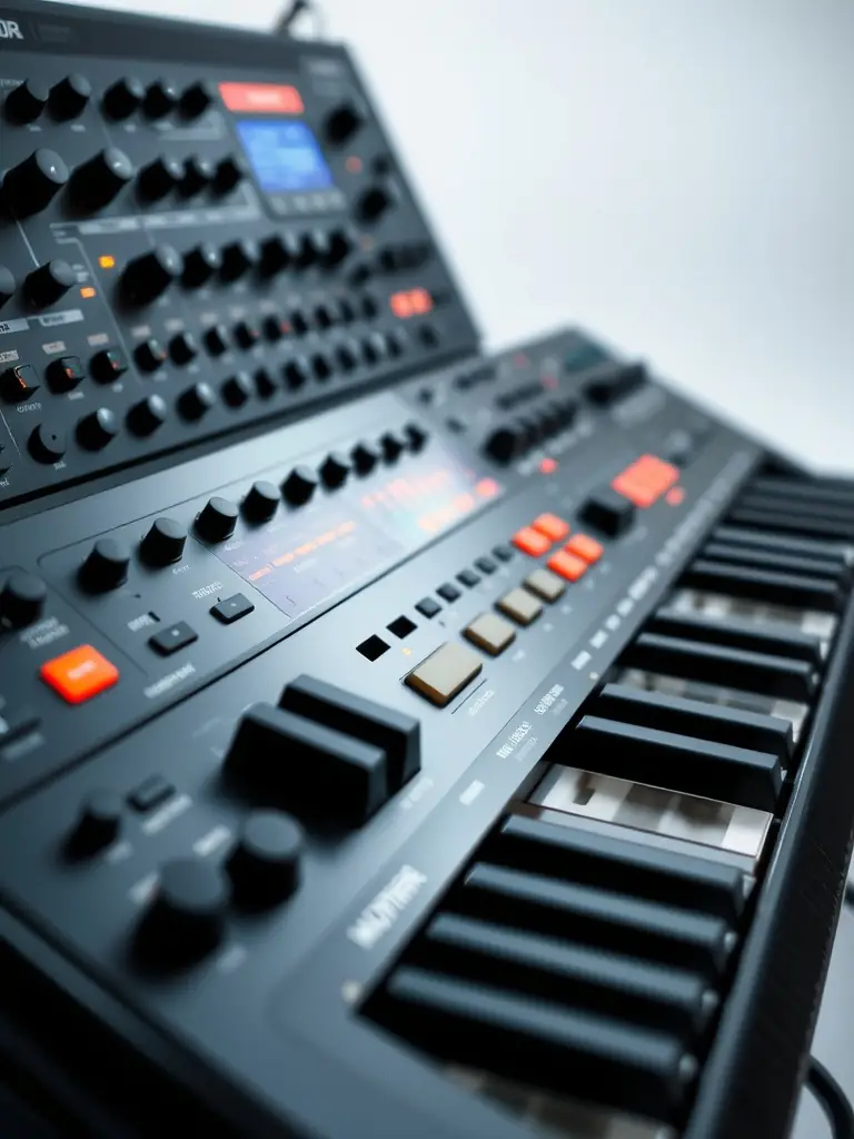 A digital sound synthesizer with a modern interface.